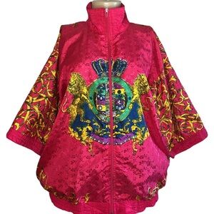 Vintage 80s Aiyee Lions & Baroque Theme Jacket
